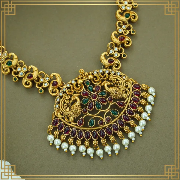 Multicolor_Alloy_Premium_Earring_&_Necklace_Combo_Set_|_South_Indian_Jewellery