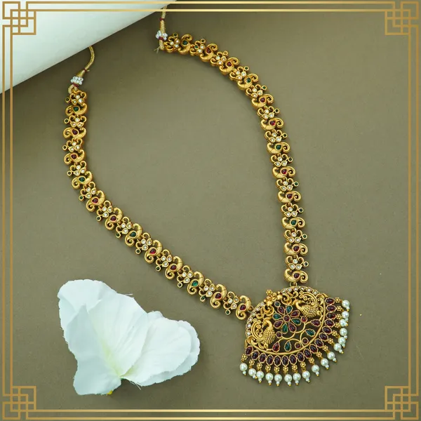 Multicolor_Alloy_Premium_Earring_&_Necklace_Combo_Set_|_South_Indian_Jewellery
