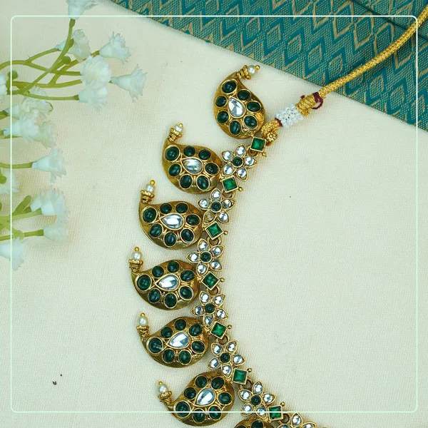 Multicolor_Alloy_Premium_Earring_&_Necklace_Set_|_South_Indian_Jewellery