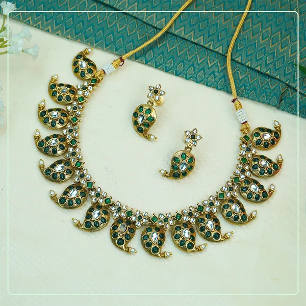 Multicolor_Alloy_Premium_Earring_&_Necklace_Set_|_South_Indian_Jewellery