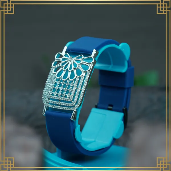 Navy_Blue_Wrist_Watch_Style_Rose_Gold_Plated_Bracelet_-_Perfect_Gift_For_Her