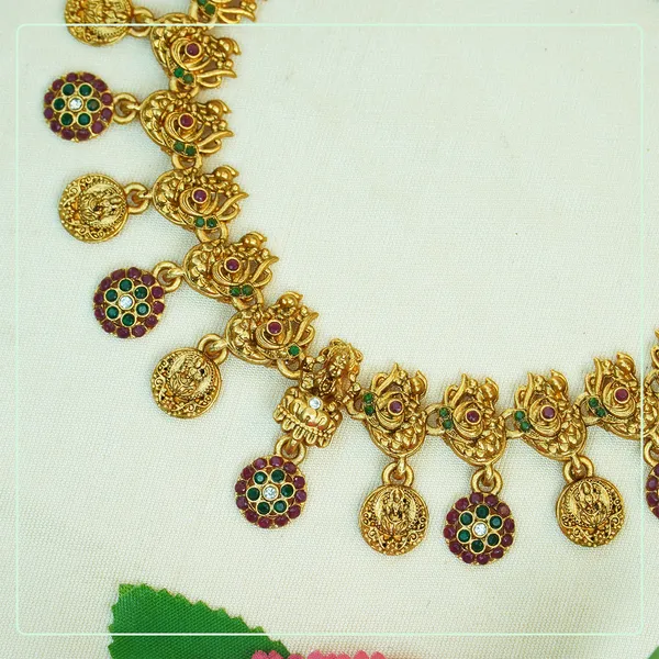 Multicolor_Alloy_Premium_Earring_&_Necklace_Set_|_South_Indian_Jewellery