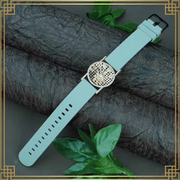Blue_Wrist_Watch_Style_Rose_Gold_Plated_Bracelet_-_Perfect_Gift_For_Her