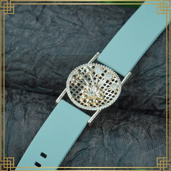Blue_Wrist_Watch_Style_Rose_Gold_Plated_Bracelet_-_Perfect_Gift_For_Her
