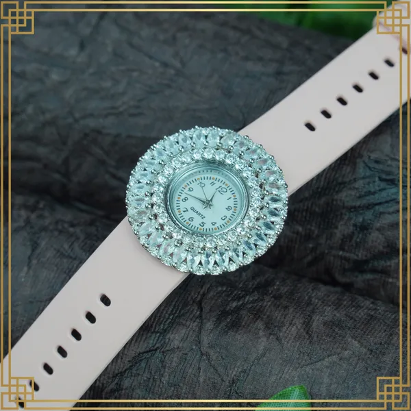 Pink_Women'S_Dial_Analog_Round_Watch