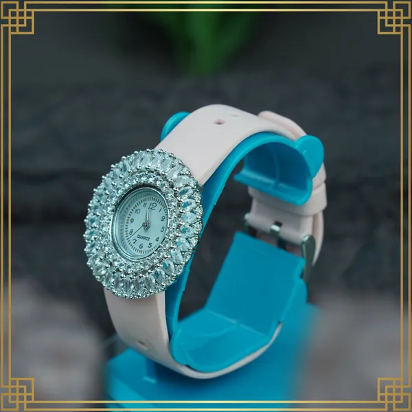 Pink_Women'S_Dial_Analog_Round_Watch