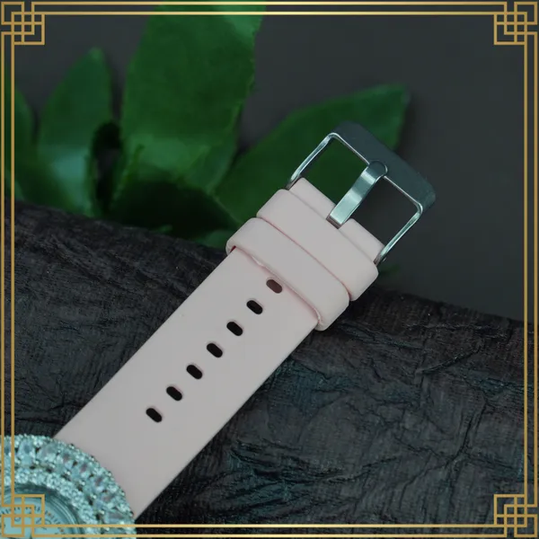 Pink_Women'S_Dial_Analog_Round_Watch