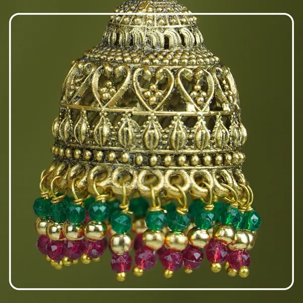 Kamika__Flower-Designed_Hook-Style_Matte_Finish_Jhumki_with_Kemp_Stones_|_Divine_Festive_Collection_by_Pinak_Jewel