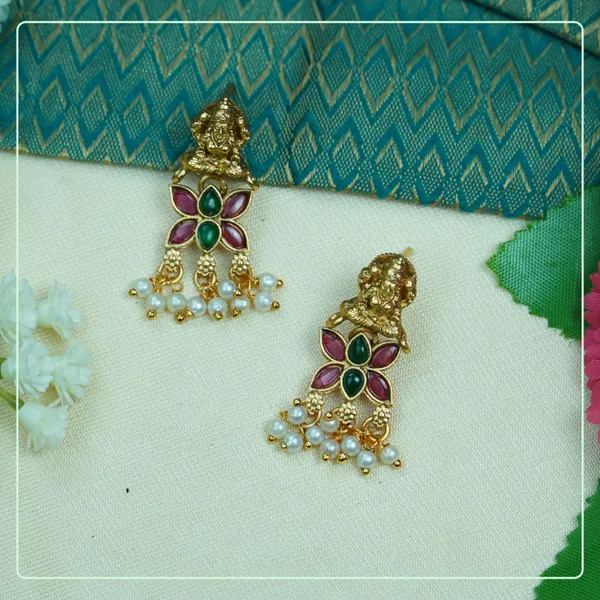 Multicolor_Alloy_Premium_Earring_&_Necklace_Set_|_South_Indian_Jewellery