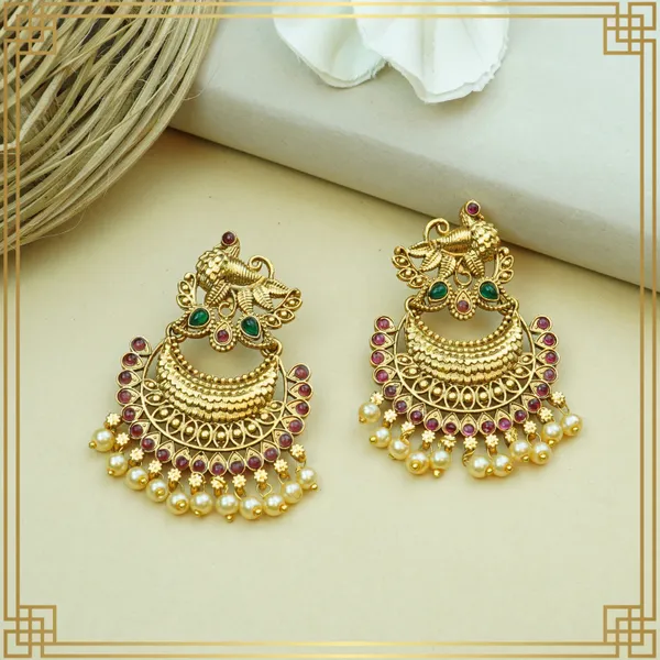 Temple_Long_Necklace_And_Earrings_Set_|_South_Indian_Jewellery