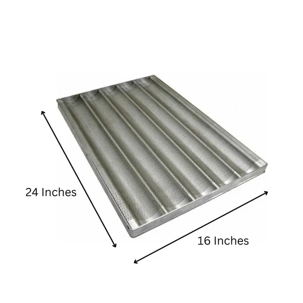 5_Slot_16_x_24_Inches_Non_Stick___Aluminum_Baguette_Tray_French_Loaf_Bread_Tray_for_Baking_Purposes_-5_Slot_Waves_Large_Tray_Size_16_X_24_Inches_Approx_with_Covered_Border