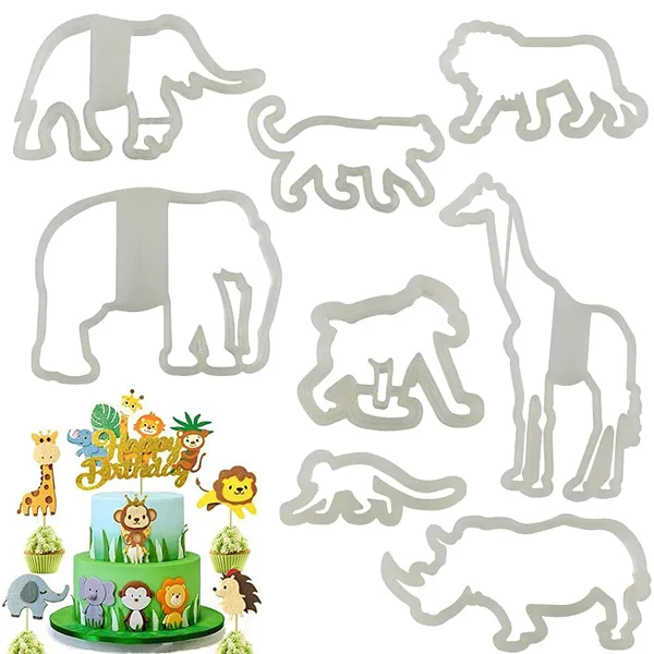 Jungle_Safari_Animals_Cake_Fondant_Cutters_Plastic_Cookie_Cutter_Mold_Animal_Shape_Gum_Paste_Kitchen_Tools_8_Pieces