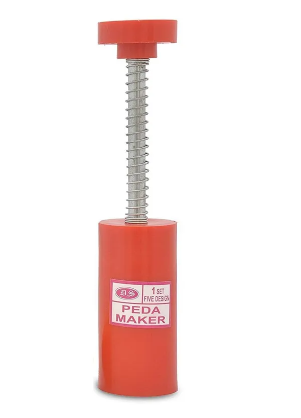 Peda_Maker_Press_Stamp|5_In_1_Peda_Shape_Maker|Plastic_Peda_Stamping_Mould_Kitchen_Accessories,_1.5_Inch,_Yellow