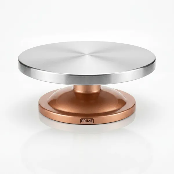 Prime_Bakers_and_Moulders_Aluminium-top_Rotating_Cake_Stand,_Golden_Base,_Round,_2.5kg_Load_Capacity,_Decorative_(12_Inch_(Flat))