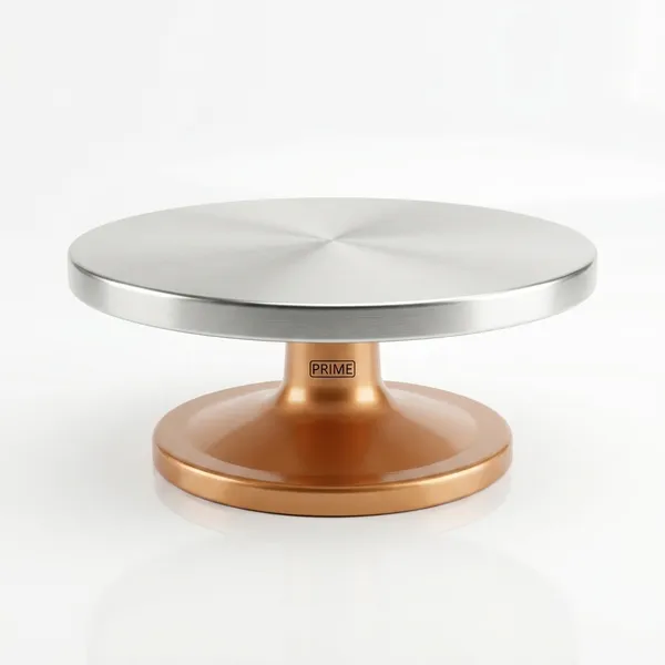 Prime_Bakers_and_Moulders_Aluminium-top_Rotating_Cake_Stand,_Golden_Base,_Round,_2.5kg_Load_Capacity,_Decorative_(12_Inch_(Flat))