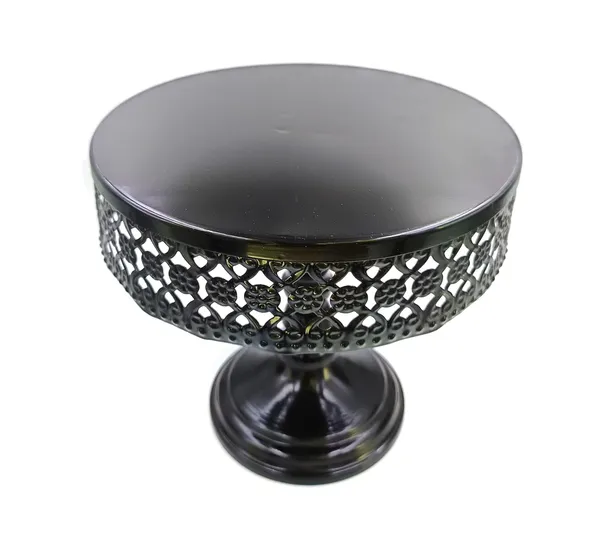Prime_Bakers_and_Moulders_Decorative_Metal_Cake_and_Pizza_Display_Stand,_Handmade_(Black)