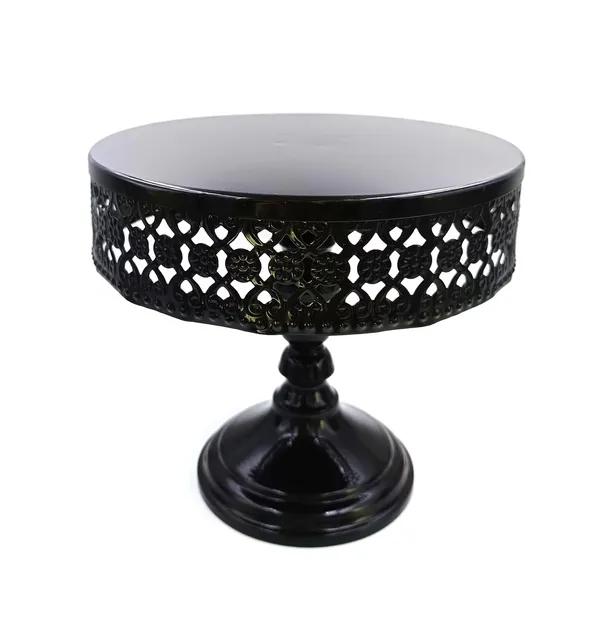 Prime_Bakers_and_Moulders_Decorative_Metal_Cake_and_Pizza_Display_Stand,_Handmade_(Black)