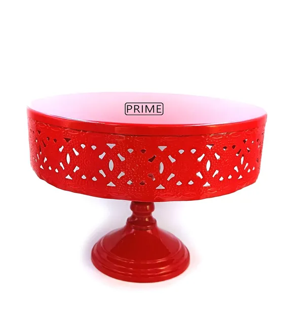 Prime_Bakers_and_Moulders_Decorative_Metal_Cake_and_Pizza_Display_Stand,_Handmade_(Red)