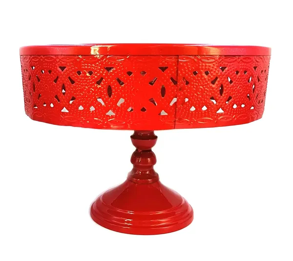 Prime_Bakers_and_Moulders_Decorative_Metal_Cake_and_Pizza_Display_Stand,_Handmade_(Red)