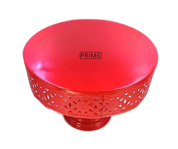 Prime_Bakers_and_Moulders_Decorative_Metal_Cake_and_Pizza_Display_Stand,_Handmade_(Red)