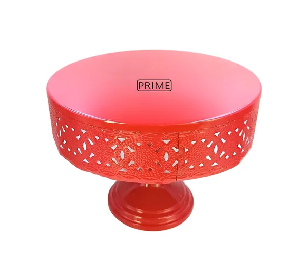 Prime_Bakers_and_Moulders_Decorative_Metal_Cake_and_Pizza_Display_Stand,_Handmade_(Red)