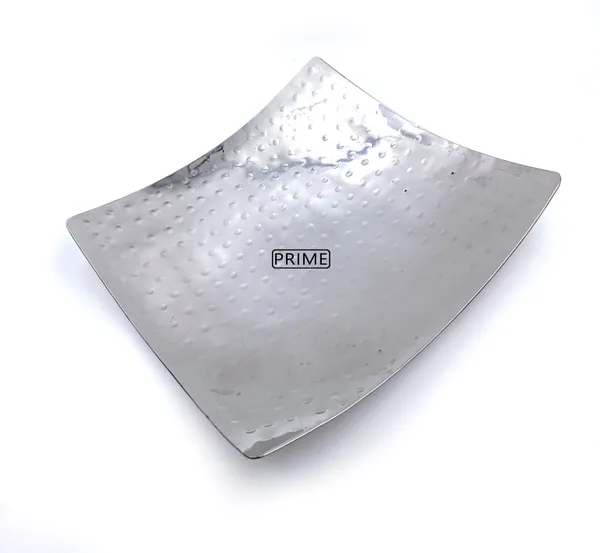 Prime_Bakers_and_Moulders_Stainless_Steel_Square_Hammered_Finish_Deep_Platter_Ideal_Tray_for_Serving_