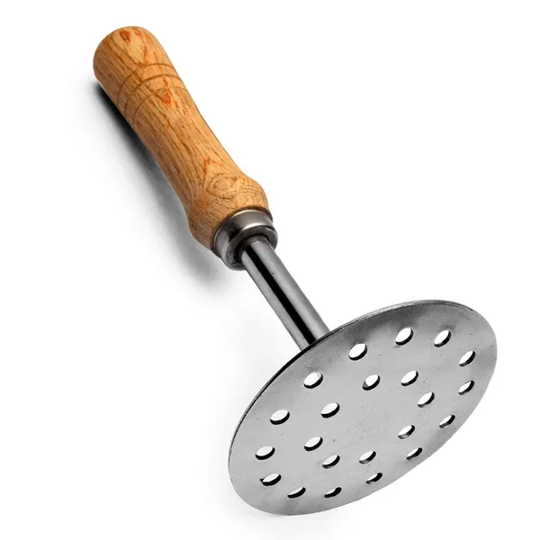 Prime_Bakers_and_Moulders_Stainless_Steel_Vegetable_Masher,_Wooden_Handle,_Heavy_Duty_Kitchen_Tool_for_Potato,_Pav_Bhaji