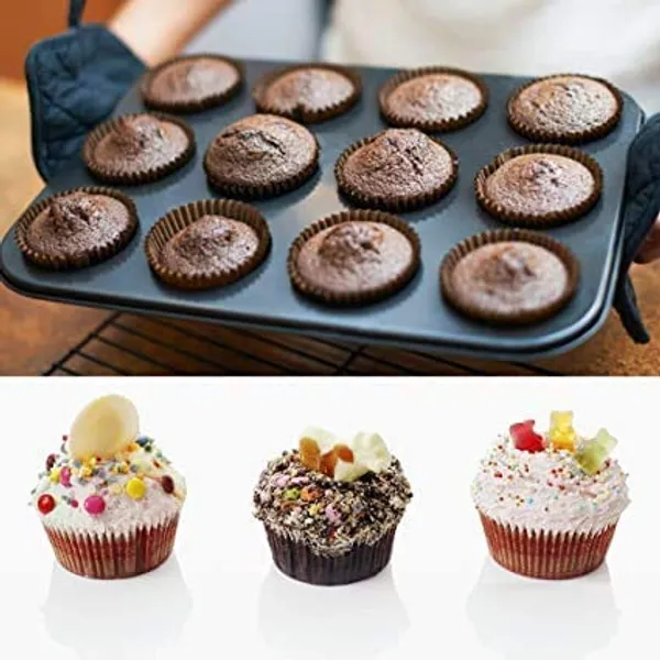 Carbon_Steel_Cup_Cake_Tray_for_12_Muffins_Bakeware_Tray_12_Cavity_(non-stick_baking_tray)