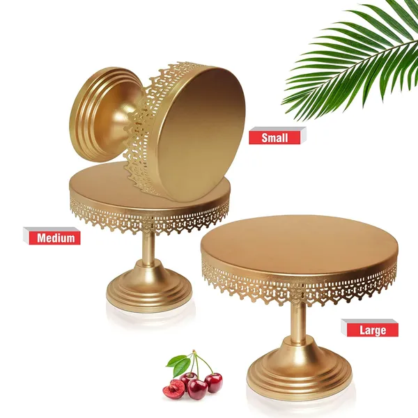 Gold_Round_Shape_Cake_Stand/Iron_Cake_Stand/Metal_Cake_Stand