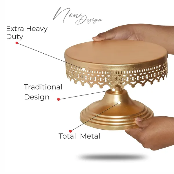 Gold_Round_Shape_Cake_Stand/Iron_Cake_Stand/Metal_Cake_Stand