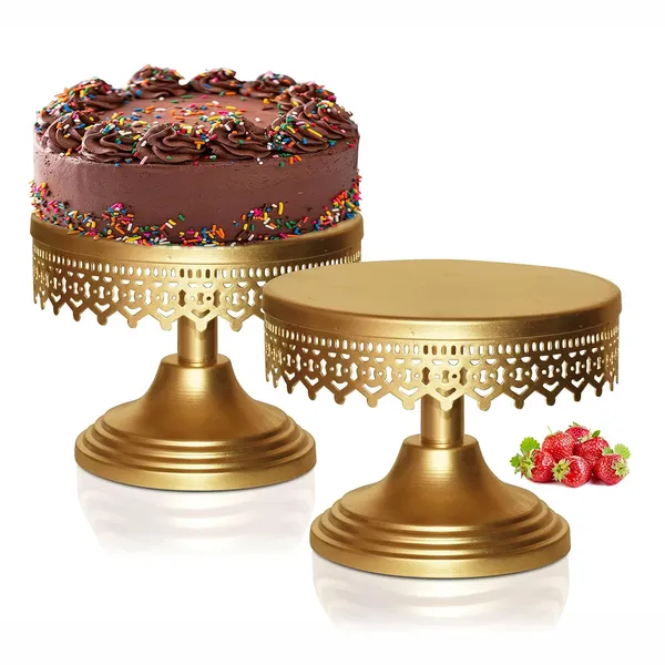 Gold_Round_Shape_Cake_Stand/Iron_Cake_Stand/Metal_Cake_Stand