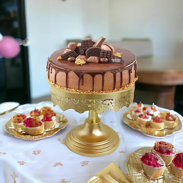 Gold_Round_Shape_Cake_Stand/Iron_Cake_Stand/Metal_Cake_Stand