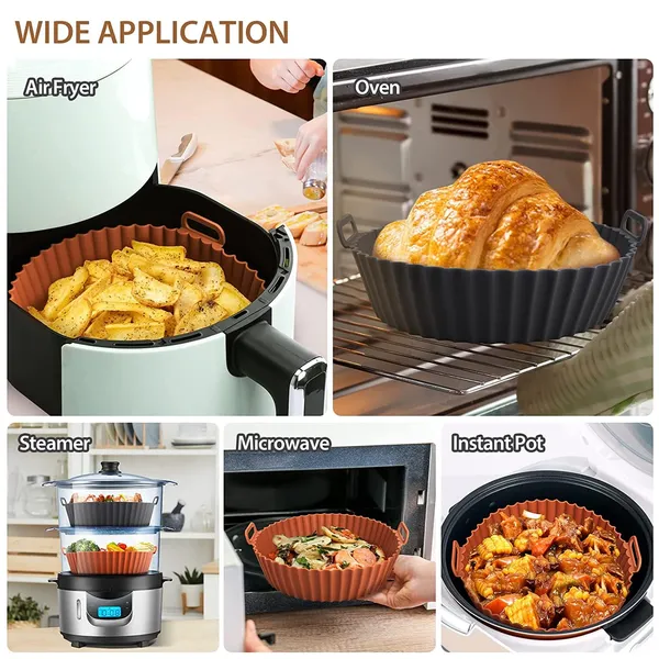 Round_Silicone_Basket_Baking_Tray_I_Pot_with_Ear_Handles_I_Nonstick_Reusable_Heat_Resistant_I_Cooking_Oven_Insert_Accessories_-_Multicolor_(8_inch,_Pack_of_2)