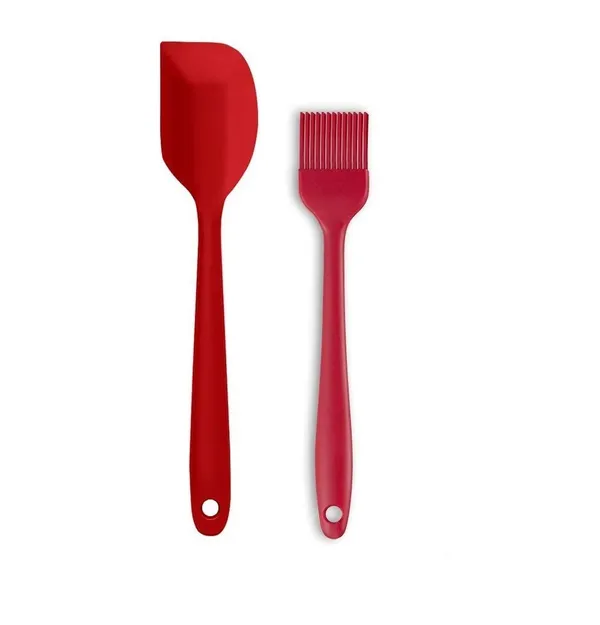 Silicone_Non-Stick_Heat_Resistant_Kitchen_Utensil|_Spatula_Big_27cm+Silicone_Basting_Brush_21cm|Pack_of_2|