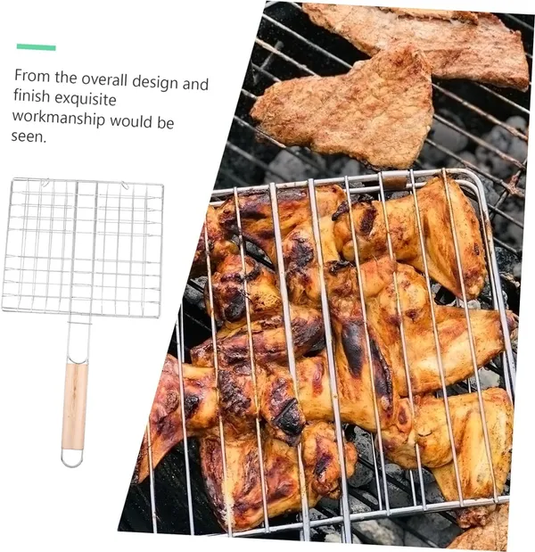 Square_BBQ_Small_Stainless_Steel_With_Wooden_Handle_Paneer_Tandoor_Barbeque_Grill_Net_Basket_for_Fish_Vegetables_Steak_Clip_Fish_Grill_Papad_Chapati,_Toast,_Baigan_Bharta_and_More