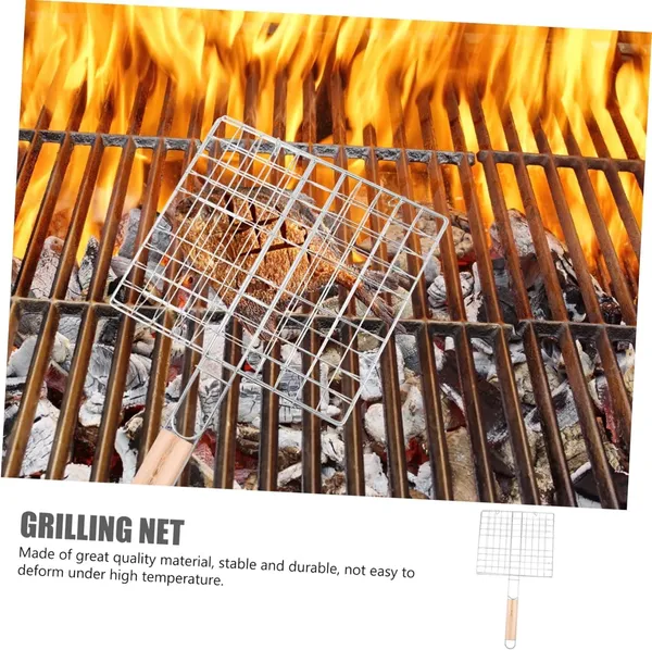 Square_BBQ_Small_Stainless_Steel_With_Wooden_Handle_Paneer_Tandoor_Barbeque_Grill_Net_Basket_for_Fish_Vegetables_Steak_Clip_Fish_Grill_Papad_Chapati,_Toast,_Baigan_Bharta_and_More