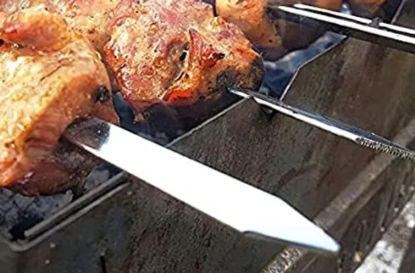 Stainless_Steel_Skewers_for_Kabab,_Chicken,_Paneer_Tikka_-_Set_of_4_Flat_Skewer_Sticks_for_Barbeque