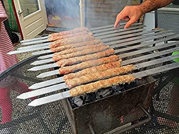 Stainless_Steel_Skewers_for_Kabab,_Chicken,_Paneer_Tikka_-_Set_of_4_Flat_Skewer_Sticks_for_Barbeque