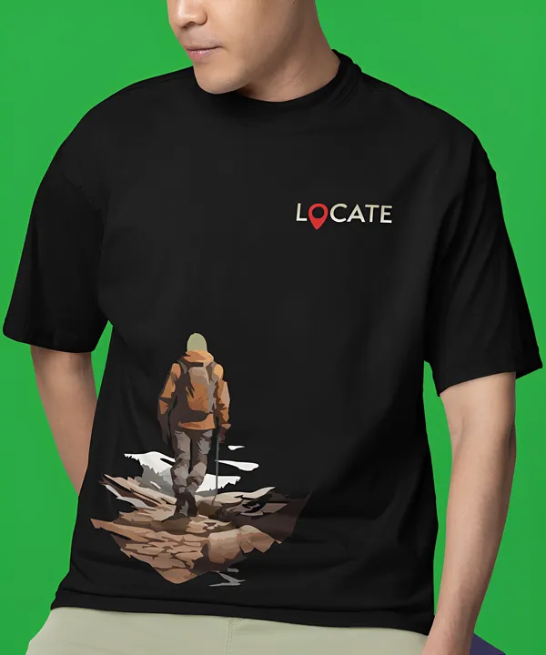 TOFFTEES_Popular_(200_GSM)_Oversized_Locate_Half_Sleeves_Black_T-shirt