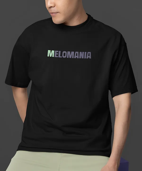 TOFFTEES_Premium__French_Terry_Fabric__(220_GSM)_Black_Oversized_Melomania_Half_Sleeves_T-shirt