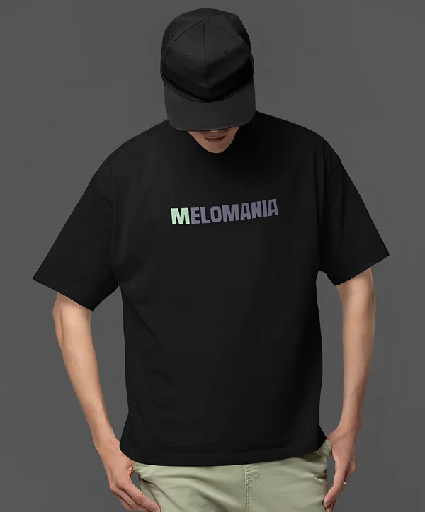 TOFFTEES_Premium__French_Terry_Fabric__(220_GSM)_Black_Oversized_Melomania_Half_Sleeves_T-shirt