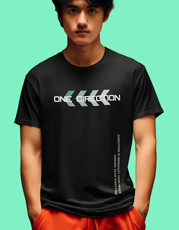TOFFTEES_Black_One_Direction_Hlaf_Sleeves_T-Shirt_|_HD_Print_With_100%_Cotton