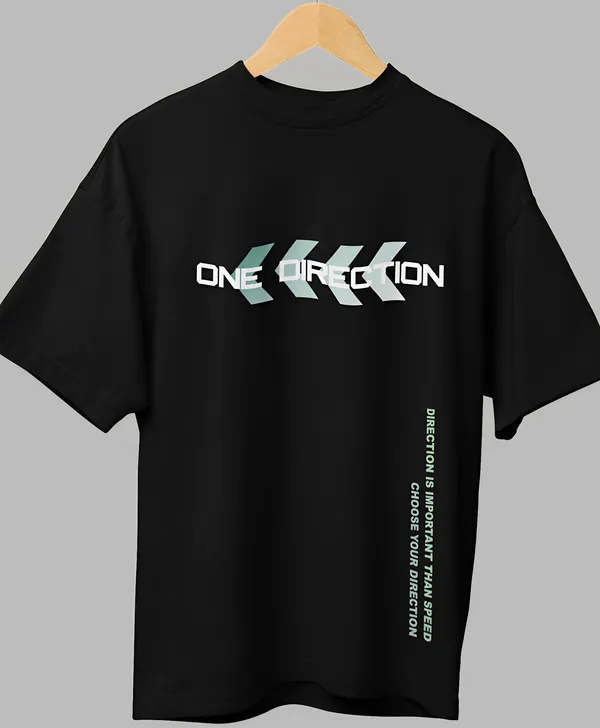 TOFFTEES_Premium_French_Terry_Fabric__(220_GSM)_Black_Oversized_One_Direction_Hlaf_Sleeves_T-shirt