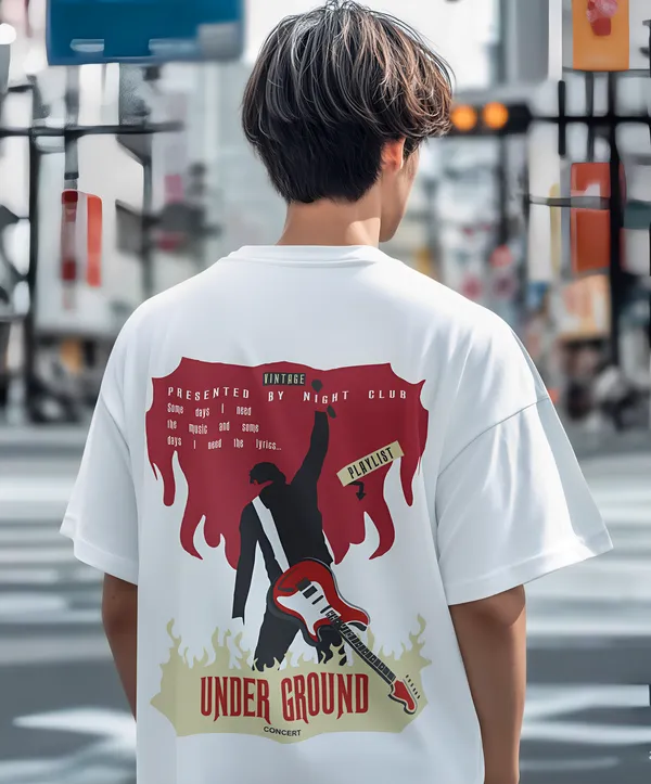 TOFFTEES_Premium_French_Terry_Fabric__(220_GSM)_White_Oversized_Underground_Half_Sleeves_T-shirt