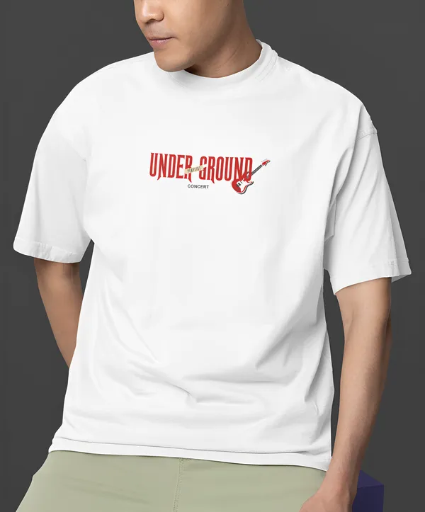 TOFFTEES_Premium_French_Terry_Fabric__(220_GSM)_White_Oversized_Underground_Half_Sleeves_T-shirt