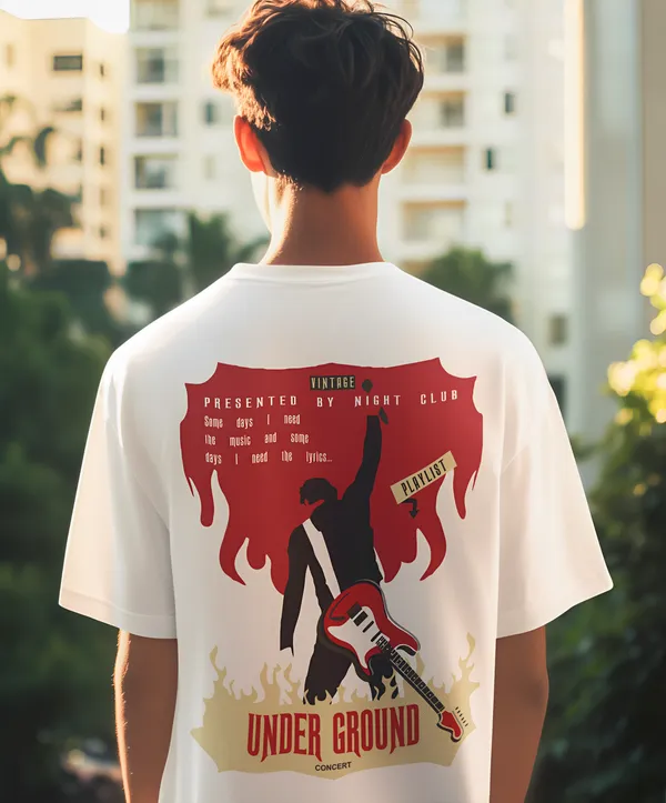 TOFFTEES_Premium_French_Terry_Fabric__(220_GSM)_White_Oversized_Underground_Half_Sleeves_T-shirt