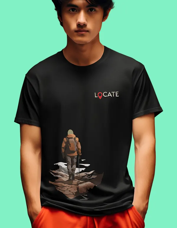 TOFFTEES_Black_Locate_Half_Sleeves_T-Shirt_|_HD_Print_With_100%_Cotton
