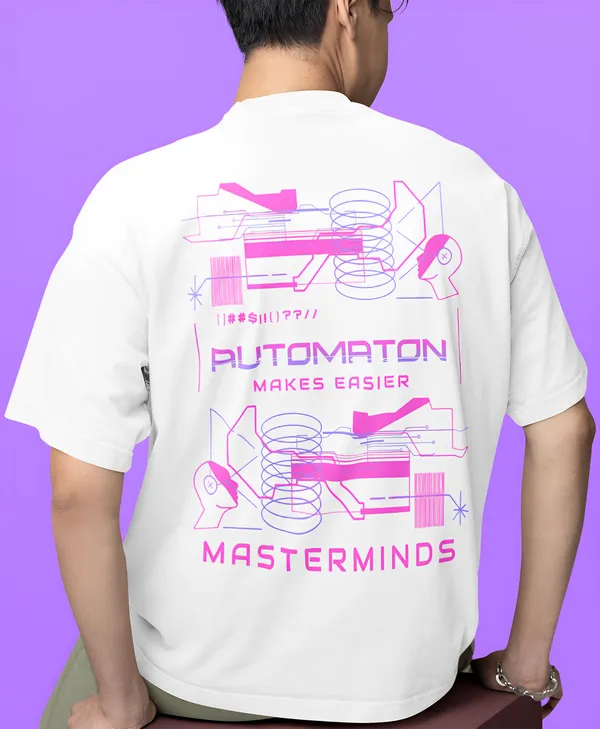 TOFFTEES_Premium_White_Oversized_Masterminds_Half_Sleeves_T-shirt_|_French_Terry_Fabric__(220_GSM)