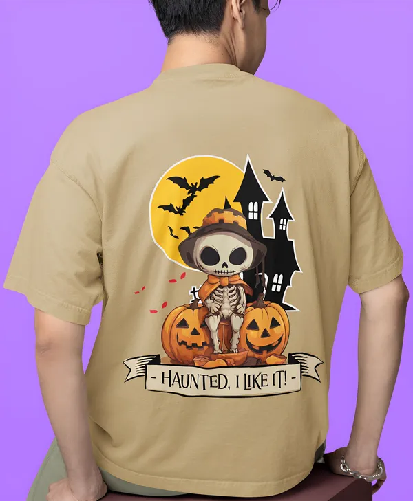 TOFFTEES_Premium_Beige_Oversized_Haunted_Half_Sleeves_T-shirt_|_French_Terry_Fabric__(220_GSM)