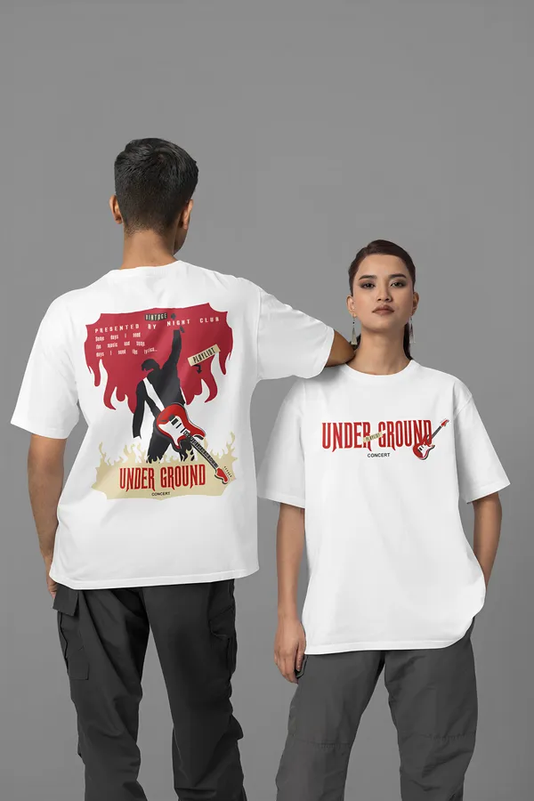 TOFFTEES_Premium_French_Terry_Fabric__(220_GSM)_White_Oversized_Underground_Half_Sleeves_Women's_T-shirt
